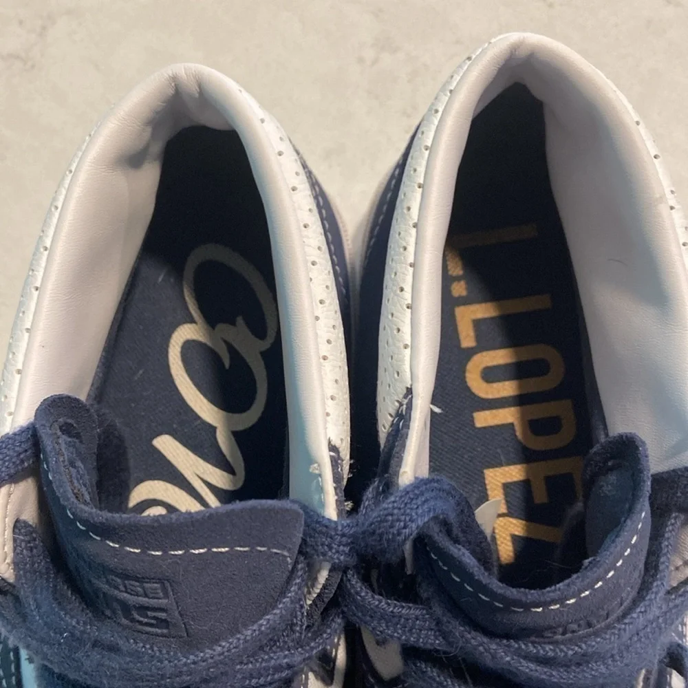Converse Louie Lopez pro Mid Suede men’s 10 womans 11.5 Navy and White - Picture 9 of 10